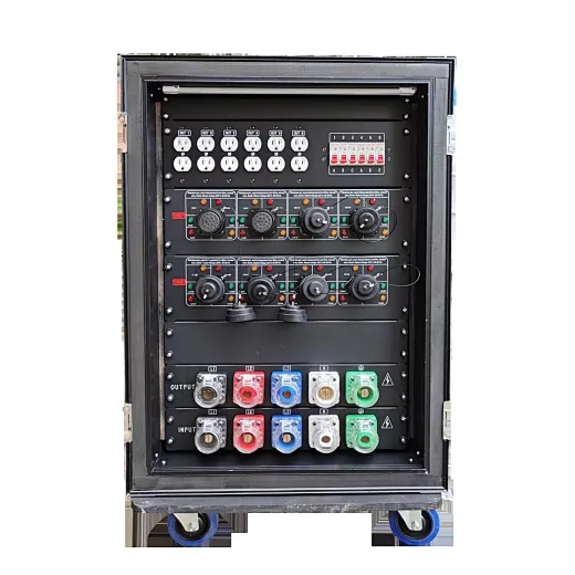 8pcs 220V Socapex + 6pcs 110V Edsion Ouput Power Box